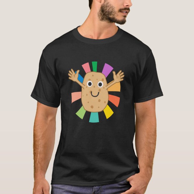 Camiseta Cozinhar De Hobby Vegetal De Potatoa (Frente)