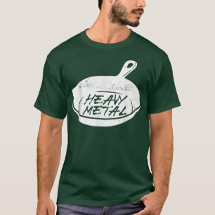 Camiseta Cozinhar de Metais Pesados - Skillet de Ferro