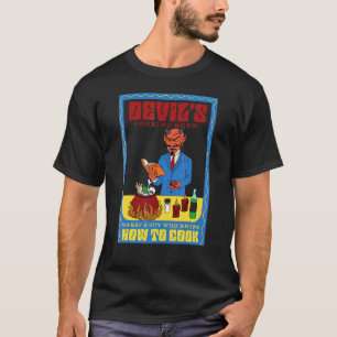 Camiseta Cozinhar do diabo mostra ao Casado uma Cara que sa