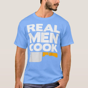 Camiseta Cozinhar do Real Men CookKitchen Cleaver