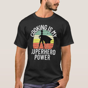 Camiseta Cozinhar é meu super-herói chefe cozinheiro 4