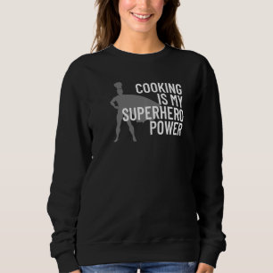 Camiseta Cozinhar É Meu Super Herói Poder Engraçado Chef Co