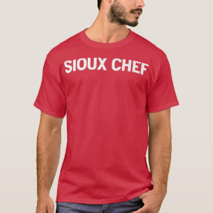 Camiseta cozinhar engraçado da linha de chef nativa america