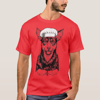 Camiseta Cozinhar Engraçado de Cozinheiro de Cachorro-Kelpi