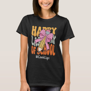 Camiseta Cozinhar Feliz No Último Dia do Arco de Coquetes E