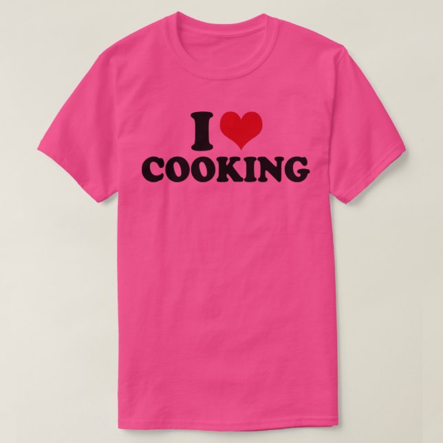 Camiseta Cozinhar I Love Cozinhar (Frente do Design)