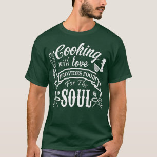 Camiseta Cozinhar Incrível Da Família Com Cozinha De Amor E