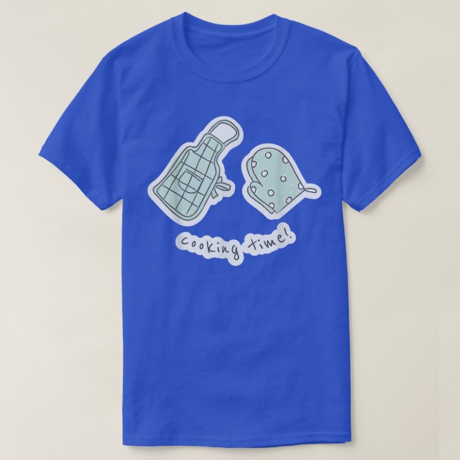 Camiseta Cozinhar Kawaii Time Engraçado Comida Pun Pover Co (Frente do Design)