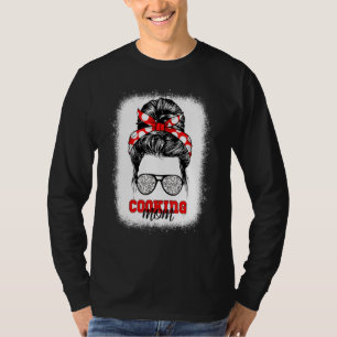 Camiseta Cozinhar Mãe Sangrando Mamãe Cozinheira Hobby Mãe 