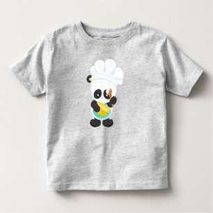 Camiseta Cozinhar Panda, Baking Panda, Apron, Whisking Bowl