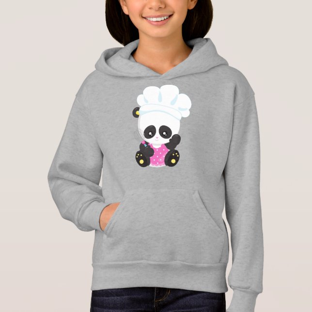 Camiseta Cozinhar Panda, Baking Panda, Cute Panda, Whisk (Frente)