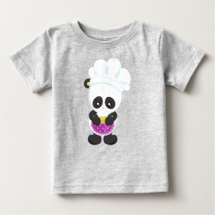 Camiseta Cozinhar Panda, Panda Baking, Panda Com Pizza, Apr