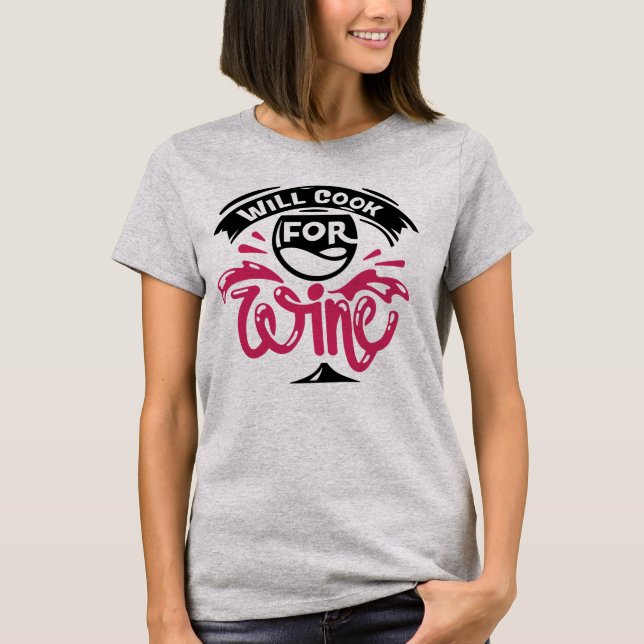 Camiseta Cozinhar Pelo Vinho (Frente)