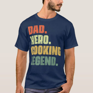 Camiseta Cozinhar Profissional Engraçado De Herói pai Para