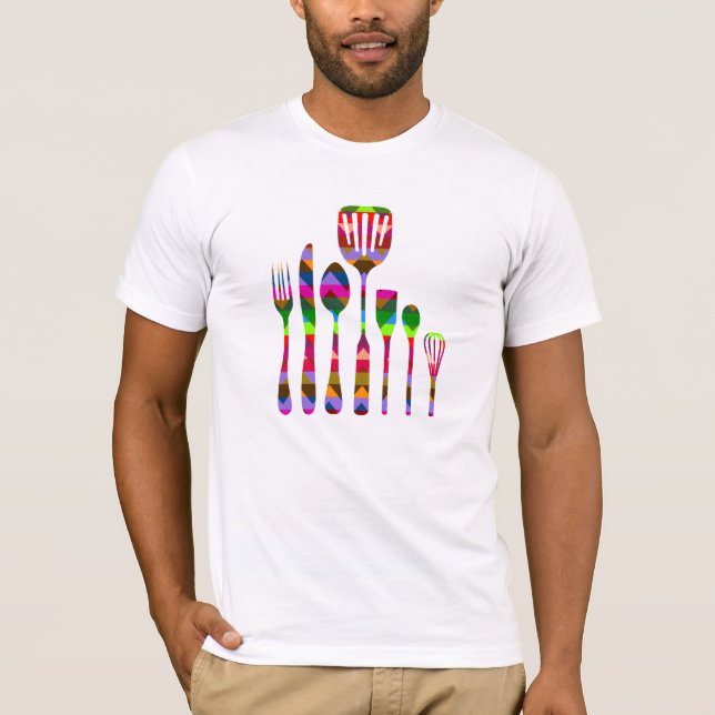 Camiseta Cozinhar Retro Kitchen nº 3 (Frente)