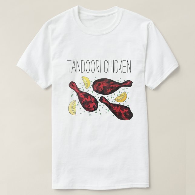 Camiseta Cozinhar Tandoori Tandoori Comida indiana (Frente do Design)