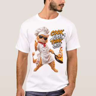Camiseta Cozinhe Primeiro, Pense Depois