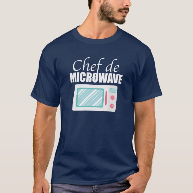 Camiseta Cozinheiro chefe de Microonda - engraçada eu não (Frente)