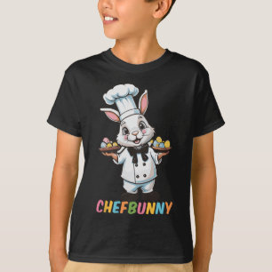 Camiseta Cozinheiro Cook Hare Engraçado Dia da Páscoa Homen