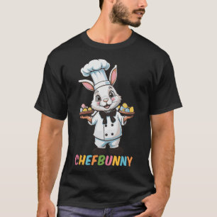 Camiseta Cozinheiro Cook Hare Engraçado Dia da Páscoa Homen