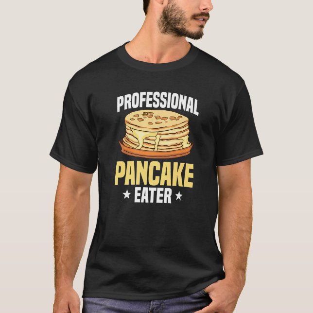 Camiseta Cozinheiro de Chef de Pancake Profissional (Frente)