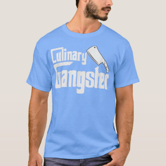 Camiseta cozinheiro engraçado gangster culinário do restaur