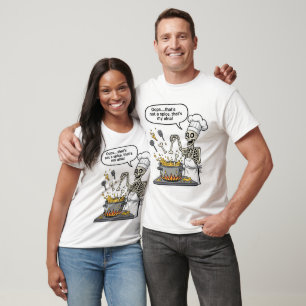 Camiseta Cozinheiro Esqueleto Divertido Arte Oops Isso Não 