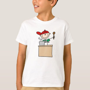 Camiseta Cozinheiro Homem em Figuras Simples