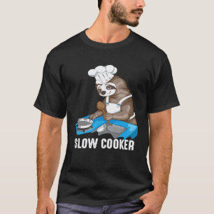 Camiseta Cozinheiro Preguiçoso de Cozinha Lenta Legal 1