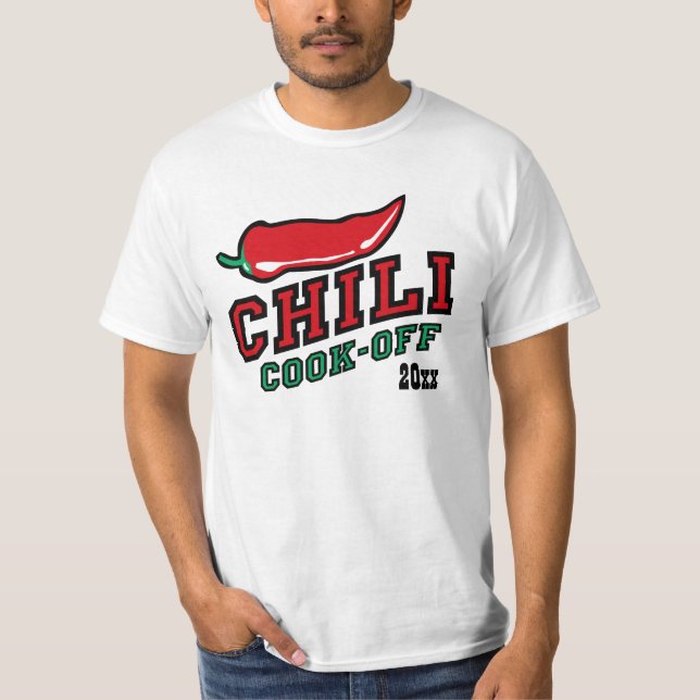 Camiseta Cozinheiro vermelho do pimentão do Jalapeno fora (Frente)
