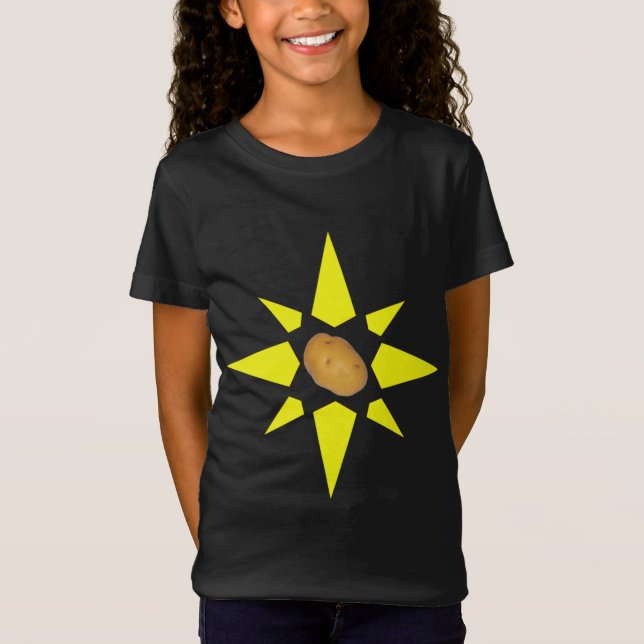 Camiseta Cozinho de Chef de Comida de Batata (Frente)