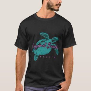 Camiseta Cozumel Beach Mexico Sea Turtle Surfer Scuba Divin