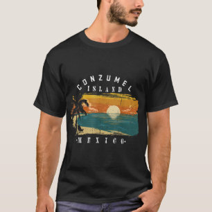 Camiseta Cozumel Mexico Beaches Gráfico Legal Retrotraído