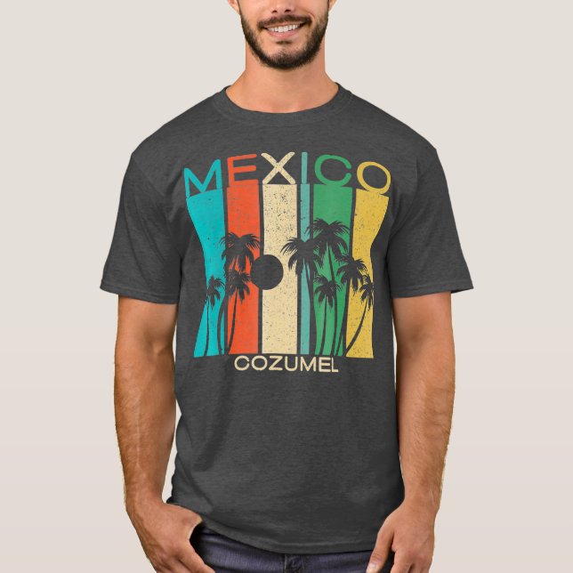 Camiseta Cozumel  Souvenir Mexico Summer Gift (Frente)