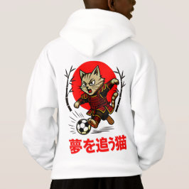 Camiseta Cozy Anime Samurai Cat Soccer - For Japanese Cultu