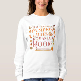 Camiseta Cozy Autumn, Books, Cookies and Pumpkin lattes