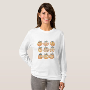 Camiseta Cozy Autumn Pumpkin