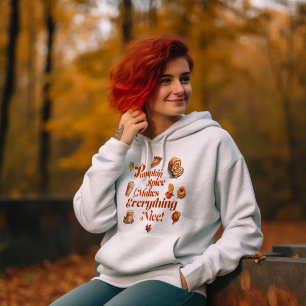 Camiseta Cozy & Bonita "A Especiaria De Abóbora Torna Tudo 