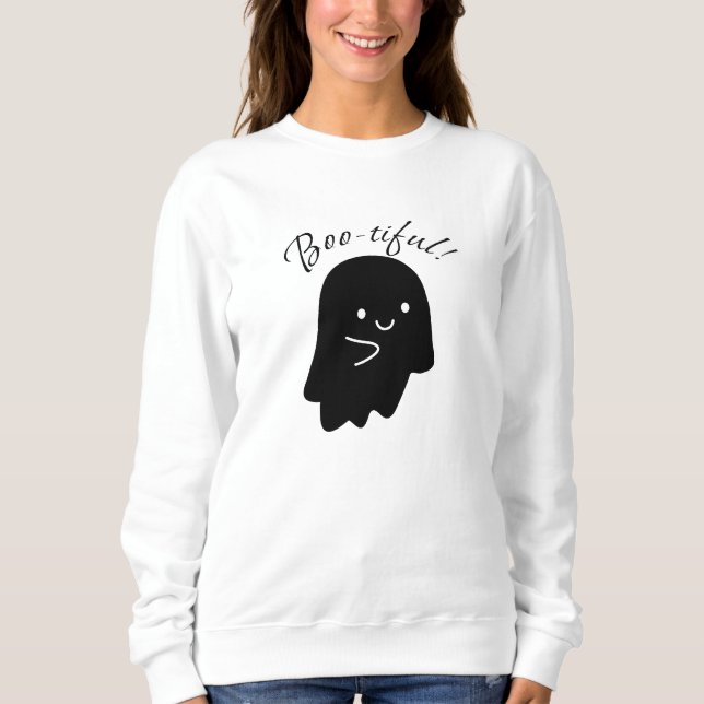 Camiseta Cozy Boo-tiful Ghost Sweatshirt for Women  (Frente)