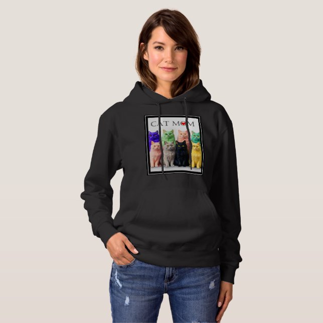 Camiseta Cozy cat Style Hoodie (Frente Completa)