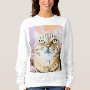 Camiseta Cozy Cat Vibes Sweatshirt