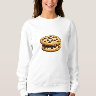 Camiseta Cozy Choco Chip Cookie Camisola para mulheres