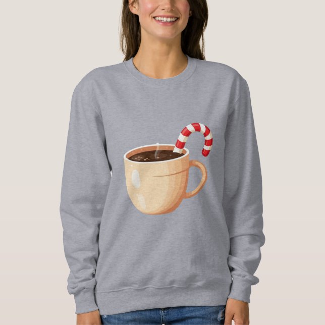 Camiseta Cozy Christmas Coffee Mug Illustration  (Frente)