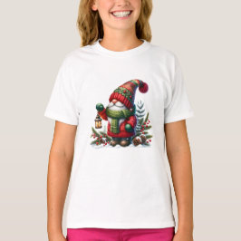 Camiseta Cozy Christmas Gnome Art – Festive Holiday