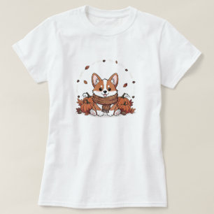 Camiseta Cozy Corgi APENAS BRANCO