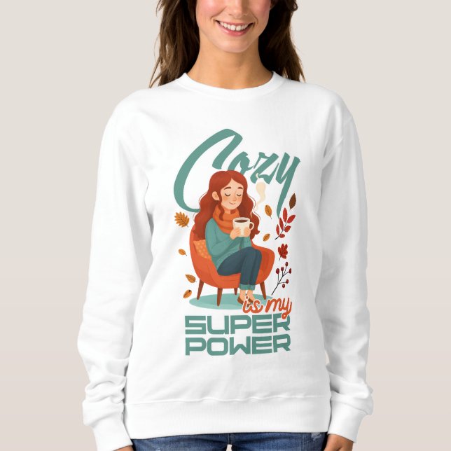 Camiseta Cozy é o meu superpoder (Frente)