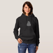 Cozy Ghost Reading on Pumpkin Hoodie