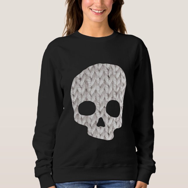 Camiseta Cozy Knit Skull (Frente)