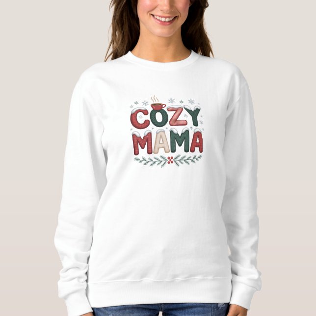 Camiseta Cozy Mama Christmas (Frente)