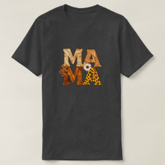 Camiseta Cozy Mama Leopard Daisy Fall Vibe